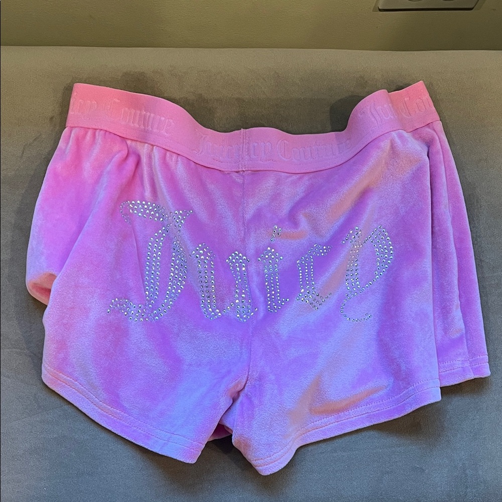 Juicy Couture Pink Velour Lounge Shorts